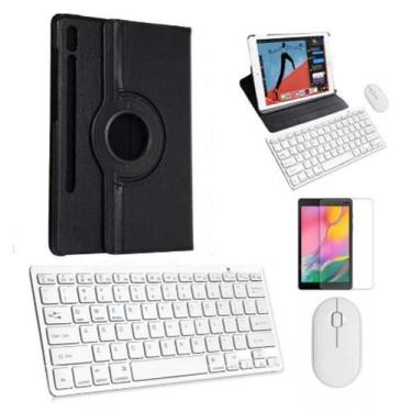 Imagem de Capa Para galaxy Tab S8 Sm-x706 11 Preto Pelicula Vidro Teclado e mous