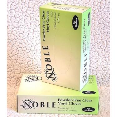 Imagem de 100 Pcs Noble produtos descartáveis ​​Vinil luvas de látex grátis pó gratuito Limpar Luvas de limpeza Cozinhar Beleza da Louça Transparente (médio)