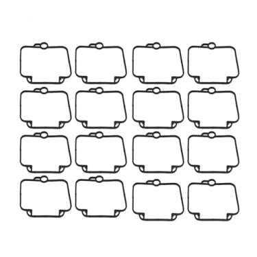 Imagem de Kit de reparo de carburador de motocicleta de borracha compatível com DR350S DR350SE GS500 GS500E GS500F GSX600FU GSX600FU2 GS 500 E (16 peças)