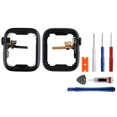 Imagem de SWARK Nova substituição da carcaça da moldura do meio compatível com S7 41 com kit de reparo atualizado - preto