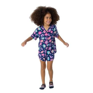 Imagem de Pijama Manga Curta Viscose Menina Onça - Puket, 6