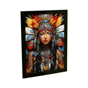 Imagem de Quadro Decorativo Índia Ilustração Grafite Pop Art Decoração Poster Quarto Sala