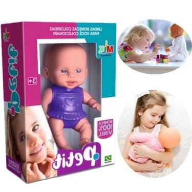 Imagem de Brinquedo Boneca Petit Tecido Presente Dia Das Crianças - Atena