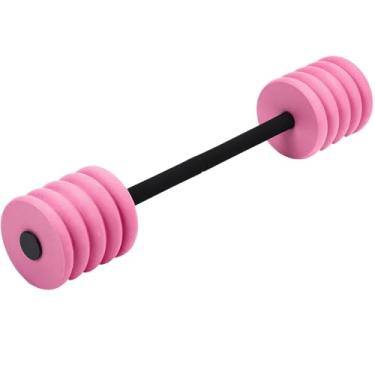 Imagem de Soulchen Halteres longos para exercícios aquáticos de espuma, pesos aquáticos, halteres de piscina aquática com espuma EVA de alta densidade para natação e exercícios aeróbicos aquáticos (rosa, 73 cm)