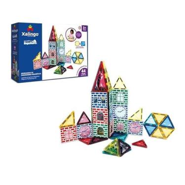 Imagem de Brincando de Engenheiro Magnético 44 Peças Xalingo