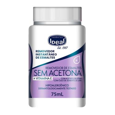 Imagem de Removedor de Esmaltes Instantâneo Ideal Sem Acetona com 75ml