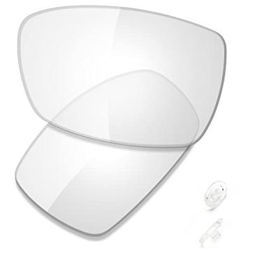 Imagem de SAUCER Lentes de reposição premium e protetores de nariz para óculos de sol Oakley Spike High Defense - HD Clear