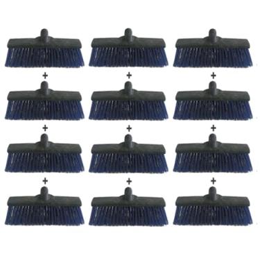 Imagem de Kit 12 unid Vassourão Gari 40cm sem cabo