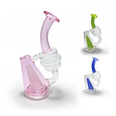 Imagem de Mini vaso de cristal colorido, acessórios de vidro, decoração artesanal de vidro para casa (roxo)