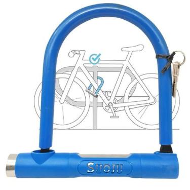 Imagem de Corrente Cadeado Para Prender Bicicleta Moto Trava Tranca U - Kadê