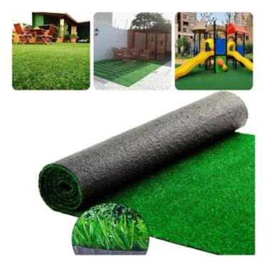 Imagem de 6m2 Grama Sintética Decorativa Esportiva exercício funcional 10mm 2x3m