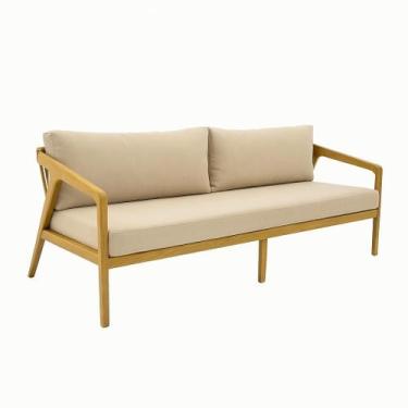 Imagem de Sofá Aurora em Madeira Jequitibá Maciça 2,00x80cm com Corda Náutica - 