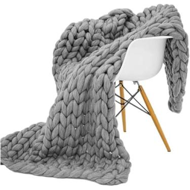 Imagem de Cobertor De Malha Grossa Cobertor De Malha De Lã Merino Cobertores De Malha Cobertores De Malha Cobertores De Malha Cobertor De Malha Cobertor De Malha Grosso Cobertor De M, Black, 50x50cm/19x19in