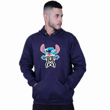 Imagem de Moletom Unissex Canguru Lilo Stitch Halloween - Lafre, Azul marinho, G