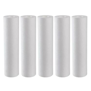 Imagem de Kit 5 Cartucho Polipropileno Liso Osmose 10X2 1/2 50 Micras - BR Fish 