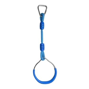 Imagem de KiBcsLic Equipamento de ginástica com argola, exercício de macaco, pista de obstáculos para escalada, playground interno, quintal, treino ao ar livre, Azul