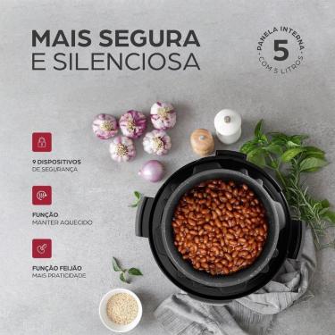 Imagem de Panela Pressão Elétrica 900W 5l Antiaderente WAP Wppe2 220V