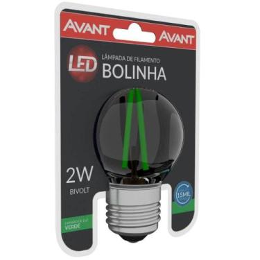 Imagem de Lâmpada Led Bolinha Filamento 2w Verde Bivolt Avant