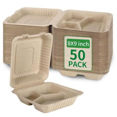 Imagem de Recipientes para lancheira para viagem Aricsen, 3 compartimentos, 8 x 