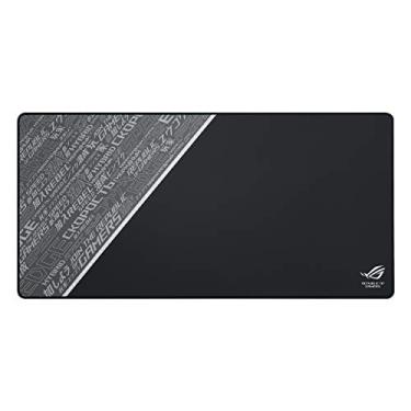 Imagem de ASUS Tapete de mouse ROG Sheath BLK para jogos – 89,9 cm x 43,9 cm, superfície extragrande, ultra suave para controle preciso do mouse, bordas costuradas antidesgaste, base antiderrapante - preto
