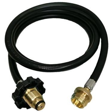 Imagem de HYMNORQ Mangueira adaptadora de tanque de propano de 1,5 kg a 9 kg, kit de conversão para cilindros de gás, compatível com aparelhos portáteis de propano, fogão de acampamento, churrasqueira e