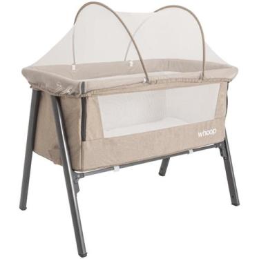 Imagem de Berço para Bebe Co-leito Lado a Lado Kiddo Lazy Capuccino, Melange Cap