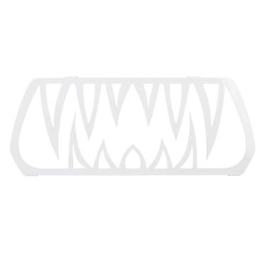 Imagem de Generic Inserção de Dentes Grade Dianteira, Inserção de Grade do Radiador Dianteiro, Duradouro Em pó à Prova de Ferrugem Revestido para Ryker Todos Os Modelos (Branco)