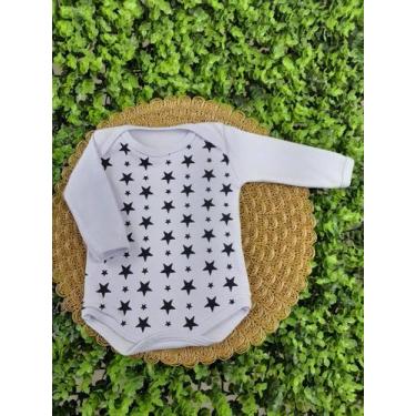 Imagem de Body Infantil Manga Curta Para Bebê Branco Temático Frases Moda Verão 