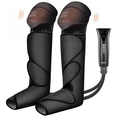 Imagem de Massageador Elétrico de Compressão para Pernas e Pés 3 Modos e 3 Intensidades, FIT KING FT011, Preto