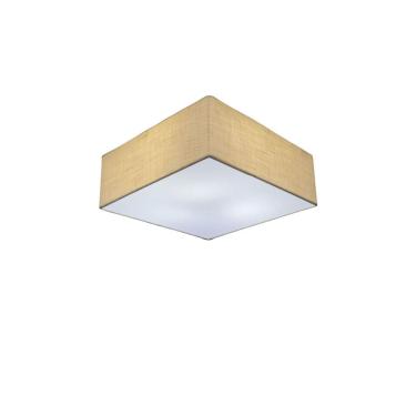 Imagem de Plafon Para Sala Quadrado SL-3000 Cúpula Cor Palha
