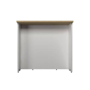 Imagem de Bancada Ilha Cozinha Ph 3068 évora 120cm Branco-carvalho Nature - Herval