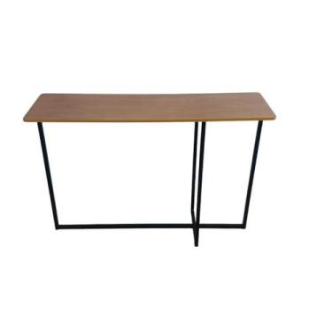 Imagem de Aparador Apollo 120cm Estilo Industrial com Pés em Aço Preto - Soho Mo