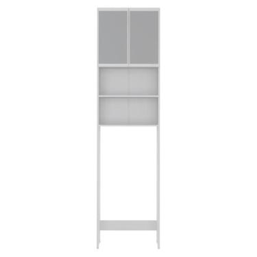 Imagem de Armário Banheiro P Vaso Sanitário Espelho Multimóveis Branco - MULTIMO