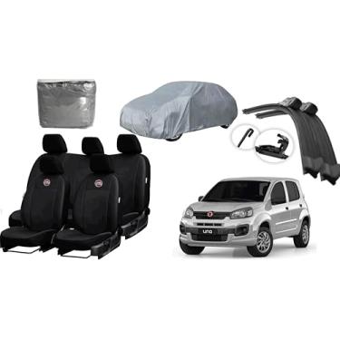 Imagem de Capa de couro +Capa de cobrir + Limpador de para - brisa -Fiat uno 12-18