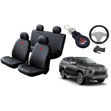 Imagem de Capa de couro para o banco pajero sport 2018-2024 proteção impermeável