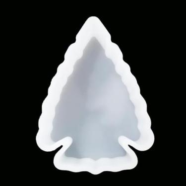 Imagem de (300+ design opcional) Fuehbur Arrowhead Coração Car-Freshie Resina Silicone Aroma Bead Molde de Sabonete, Seguro para Forno