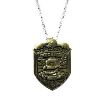 Imagem de Crachá de guarda de segurança broche de guarda noturno desenhos animados de metal broche de terror cosplay acessórios de fantasia para crianças, homens, mulheres e fãs, A