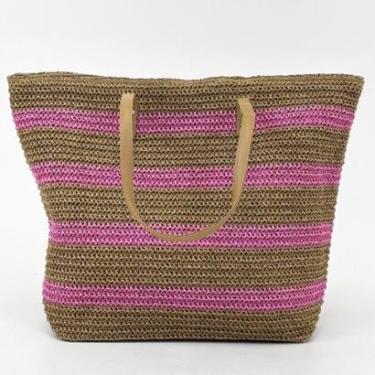 Imagem de Bolsa de Praia Alice Palucci Sacola Listrada Feminina-Feminino