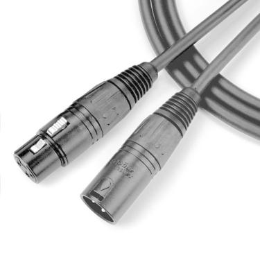 Imagem de Cabo Para Microfone Xlr Macho - Xlr Femea Ninja Lw 30ft 9,15 Metros Preto