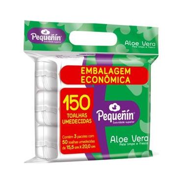 Imagem de Lenços Umedecidos Pequeñin Aloe Vera 150 unidades