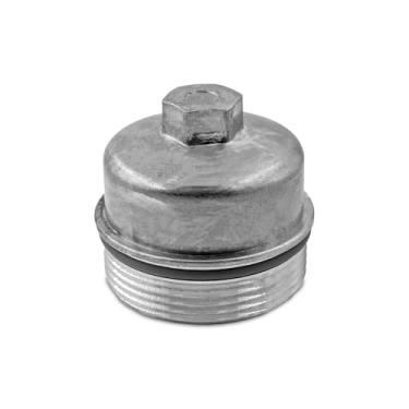 Imagem de Suspenix Tampa de filtro de óleo de alumínio atualizada, tampa do invólucro do filtro de óleo compatível com Chevy 2011-2016 Cruze, 2009-2011 Aveo, 2012-2020 Sonic, 2015-2021 Trax, também serve para