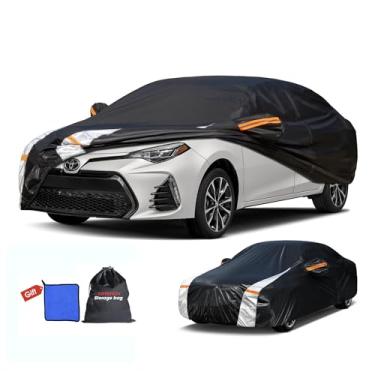 Imagem de Cotryvox Capa para carro Toyota Corolla 100% à prova d'água para todos os climas, presente com toalha, capa de carro de 10 camadas, ajuste personalizado, Toyota Corolla 2009-2026, capa externa