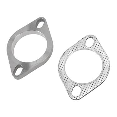 Imagem de RiToEasysports Kit de Conexão de Flange de Aço Inoxidável de 2,5 pol. para Cabeçotes Catback de Tubo de Escape, Junta de Flange Resistente a Altas Temperaturas Com Vedação Forte, Ajuste Universal