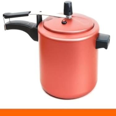 Imagem de Panela de pressao culinaria antiaderente aco inox, 4,5l, segura, pratica, veloz, resistente, preta
