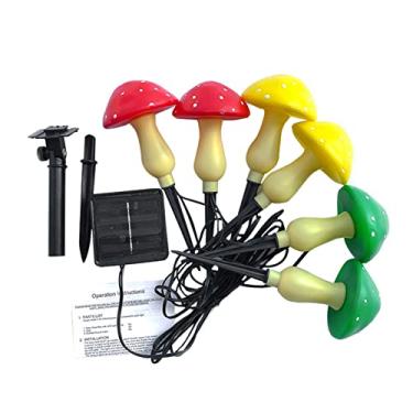 Imagem de Luz de Corda Cogumelo Solar com Energia Iluminação Automática 8 Modos IP65 Decoração Jardim Economia