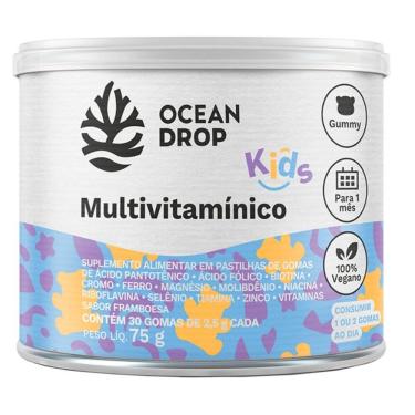 Imagem de Gummy Multivitamínico Kids (30 gomas) Ocean Drop