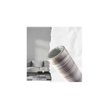 Imagem de Papel de Parede Adesivo em PVC, Madeira Cru, 5 Metros x 45cm, Autocolante, Lavável, para Decoração de Interiores