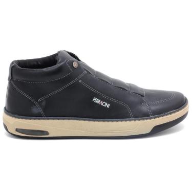 Imagem de Sapatênis Ferracini Angra Elástico Couro Botinha Masculino 7653-658-Masculino