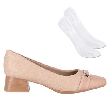 Imagem de Kit Scarpin Piccadilly Tati Feminino e Par de Meia