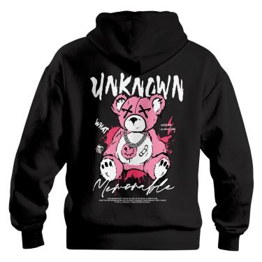 Imagem de Moletom Canguru Ursinho Unknown Blusa De Frio C/ Capuz-Unissex